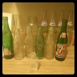 Vintage soda bottles